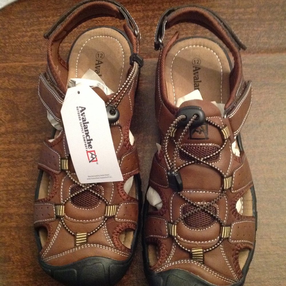 Avalanche Men's Brown Sport Sandals - Size: 12 - New with Box